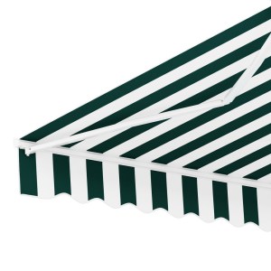 instahut retractable folding arm awning manual sunshade 3mx2.5m green white instahut retractable folding arm awning manual sunshade 3mx2.5m green white