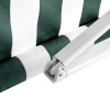 instahut retractable folding arm awning manual sunshade 3mx2.5m green white instahut retractable folding arm awning manual sunshade 3mx2.5m green white