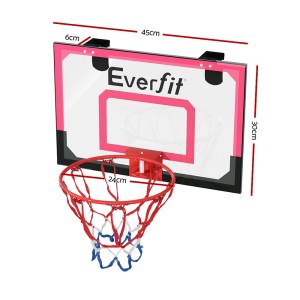 everfit 23 mini basketball hoop backboard door wall mounted sports kids red" everfit 23 mini basketball hoop backboard door wall mounted sports kids red"