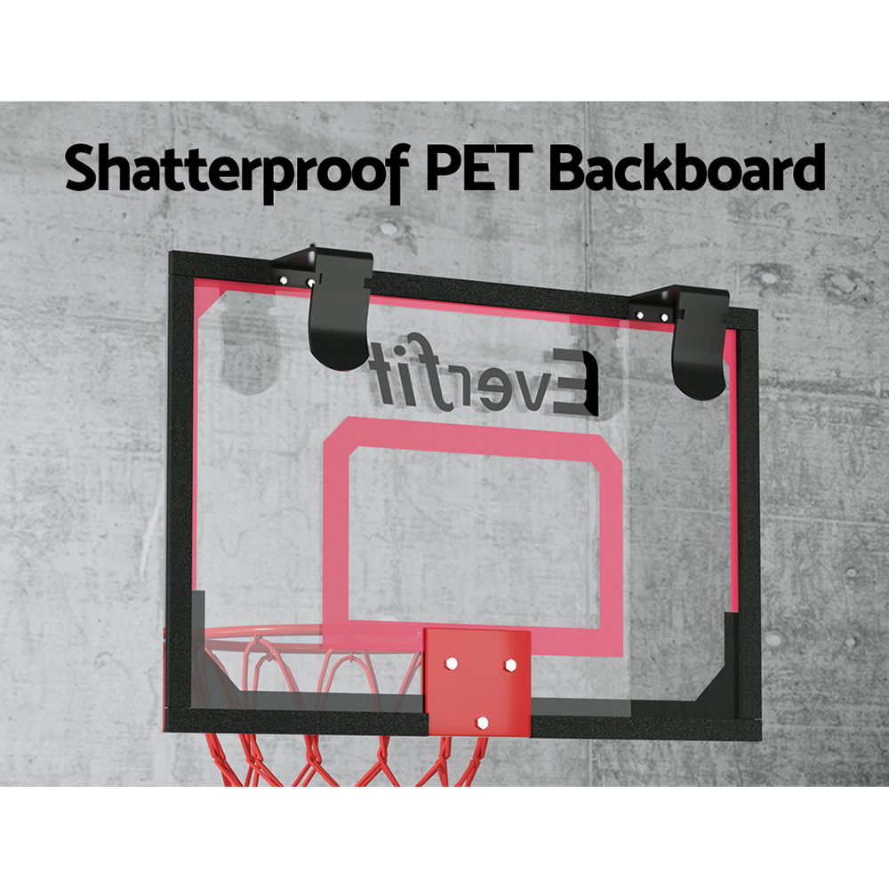 everfit 23 mini basketball hoop backboard door wall mounted sports kids red" everfit 23 mini basketball hoop backboard door wall mounted sports kids red"
