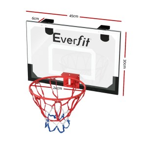 everfit 23 mini basketball hoop backboard door wall mounted sports kids black" everfit 23 mini basketball hoop backboard door wall mounted sports kids black"