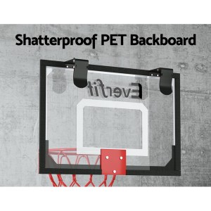 everfit 23 mini basketball hoop backboard door wall mounted sports kids black" everfit 23 mini basketball hoop backboard door wall mounted sports kids black"