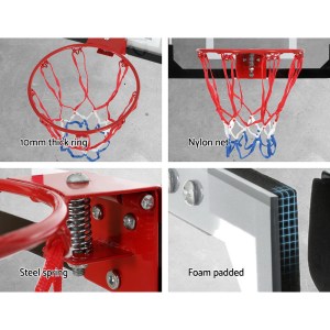 everfit 23 mini basketball hoop backboard door wall mounted sports kids black" everfit 23 mini basketball hoop backboard door wall mounted sports kids black"
