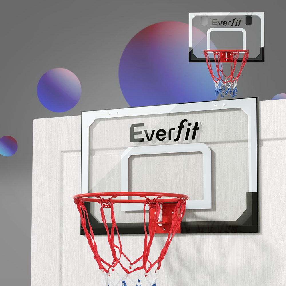 everfit 23 mini basketball hoop backboard door wall mounted sports kids black" everfit 23 mini basketball hoop backboard door wall mounted sports kids black"