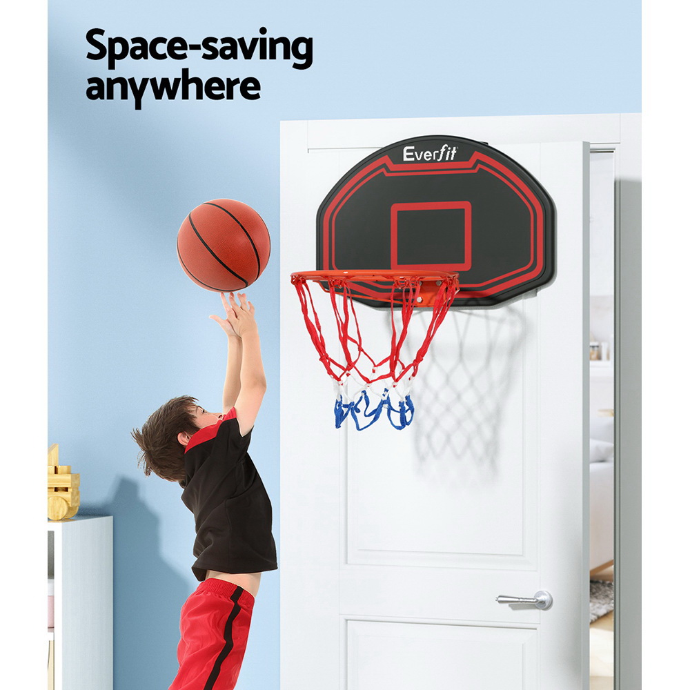 everfit 38 basketball hoop backboard door wall mounted ring net sports kids" everfit 38 basketball hoop backboard door wall mounted ring net sports kids"
