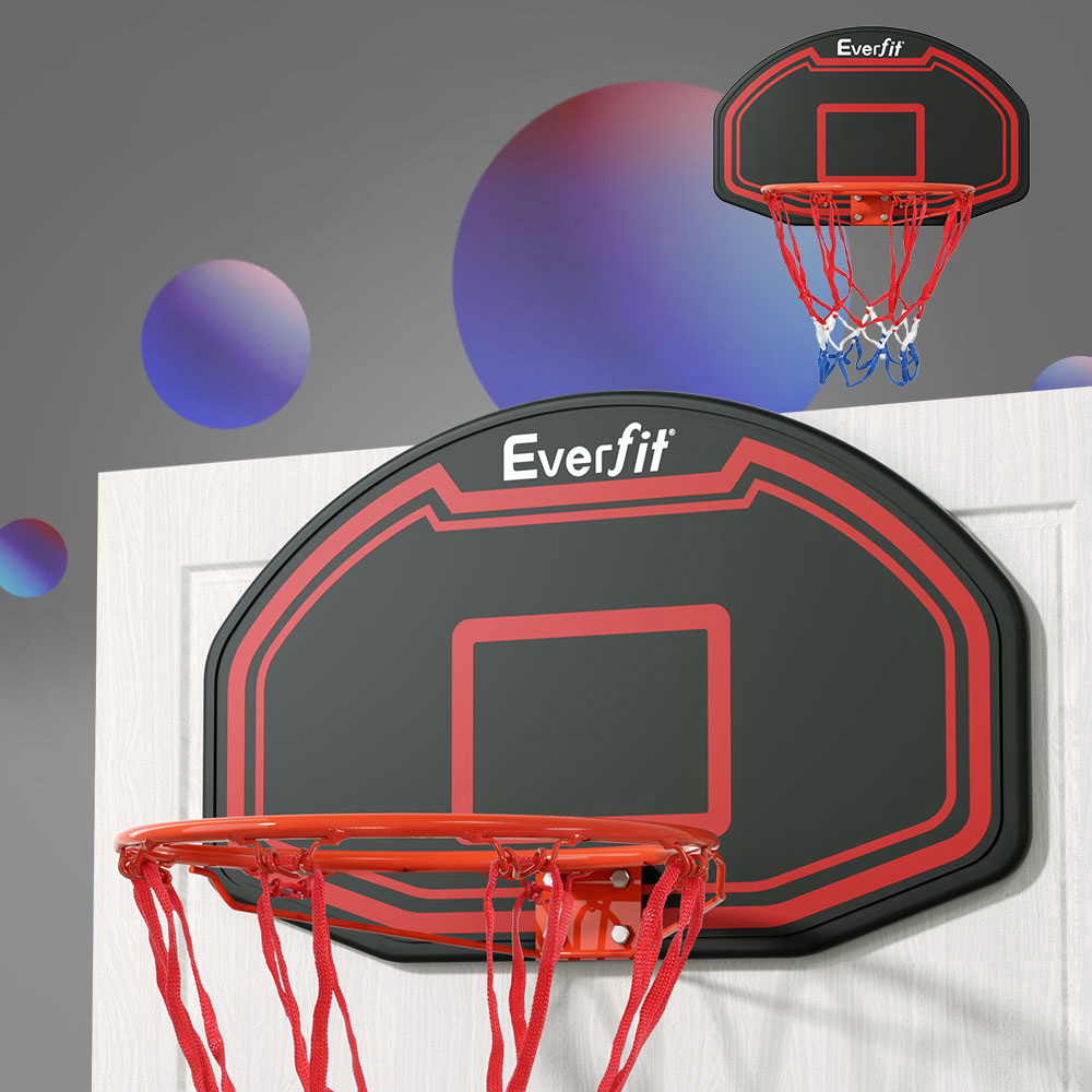 everfit 38 basketball hoop backboard door wall mounted ring net sports kids" everfit 38 basketball hoop backboard door wall mounted ring net sports kids"