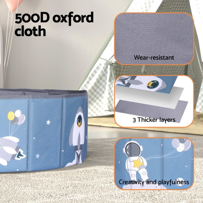 keezi kids ball pool pit toddler play foldable child playhouse storage bag blue keezi kids ball pool pit toddler play foldable child playhouse storage bag blue