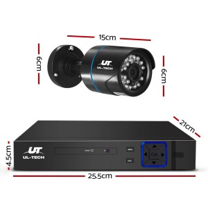 ul tech cctv security system 4ch dvr 2 cameras 1080p ul tech cctv security system 4ch dvr 2 cameras 1080p