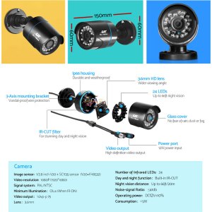 ul tech cctv security system 4ch dvr 2 cameras 1080p ul tech cctv security system 4ch dvr 2 cameras 1080p