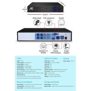 ul tech cctv security system 4ch dvr 4 cameras 1080p