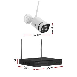 ul tech wireless cctv security system 8ch nvr 3mp 8 square cameras