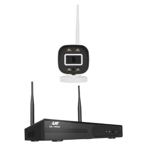 ul tech wireless cctv security system 8ch nvr 3mp 8 square cameras