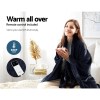 giselle bedding heated electric throw rug fleece sunggle blanket washable charcoal giselle bedding heated electric throw rug fleece sunggle blanket washable charcoal