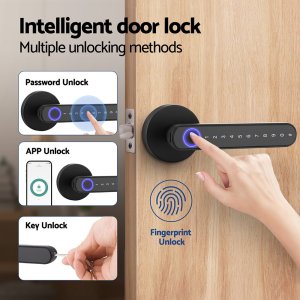 ul tech fingerprint door lock smart electronic handle