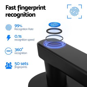 ul tech fingerprint door lock smart electronic handle