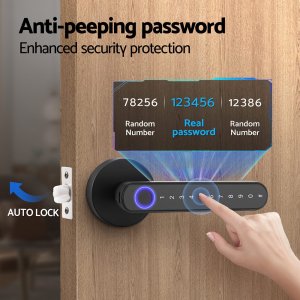 ul tech fingerprint door lock smart electronic handle