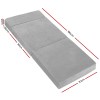 giselle bedding foldable mattress folding foam bed mat light grey