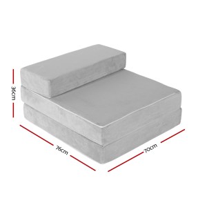 giselle bedding foldable mattress folding foam bed mat light grey