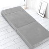 giselle bedding foldable mattress folding foam bed mat light grey