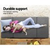 giselle bedding foldable mattress folding foam single grey giselle bedding foldable mattress folding foam single grey