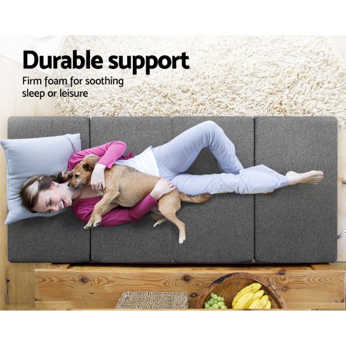 giselle bedding foldable mattress folding foam single grey giselle bedding foldable mattress folding foam single grey