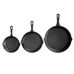 5 star chef non stick frying pan cast iron 3pcs 5 star chef non stick frying pan cast iron 3pcs