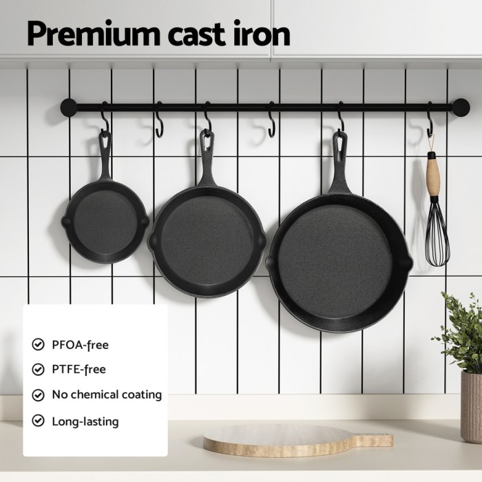 5 star chef non stick frying pan cast iron 3pcs 5 star chef non stick frying pan cast iron 3pcs