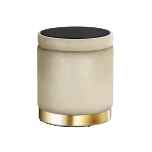 artiss ottoman storage foot stool round velvet cream artiss ottoman storage foot stool round velvet cream