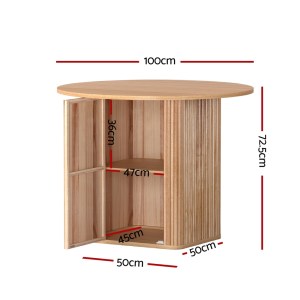 1m artiss dining table storage base