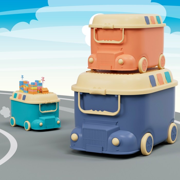 keezi 3pcs toy storage box cute car toy container kids toys organiser snack boxes keezi 3pcs toy storage box cute car toy container kids toys organiser snack boxes