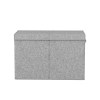 keezi large toy box chest storage with flip top lid foldable organizer bins grey keezi large toy box chest storage with flip top lid foldable organizer bins grey