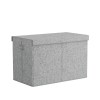 keezi large toy box chest storage with flip top lid foldable organizer bins grey keezi large toy box chest storage with flip top lid foldable organizer bins grey