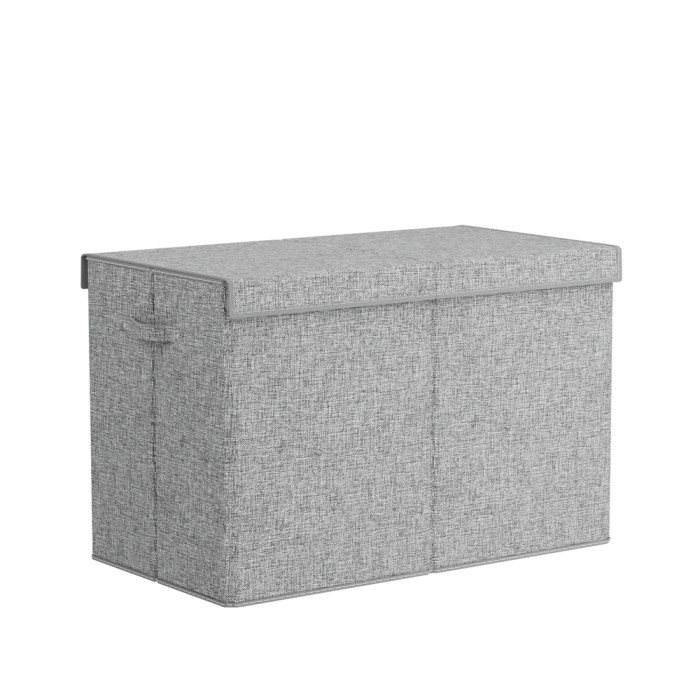 keezi large toy box chest storage with flip top lid foldable organizer bins grey keezi large toy box chest storage with flip top lid foldable organizer bins grey