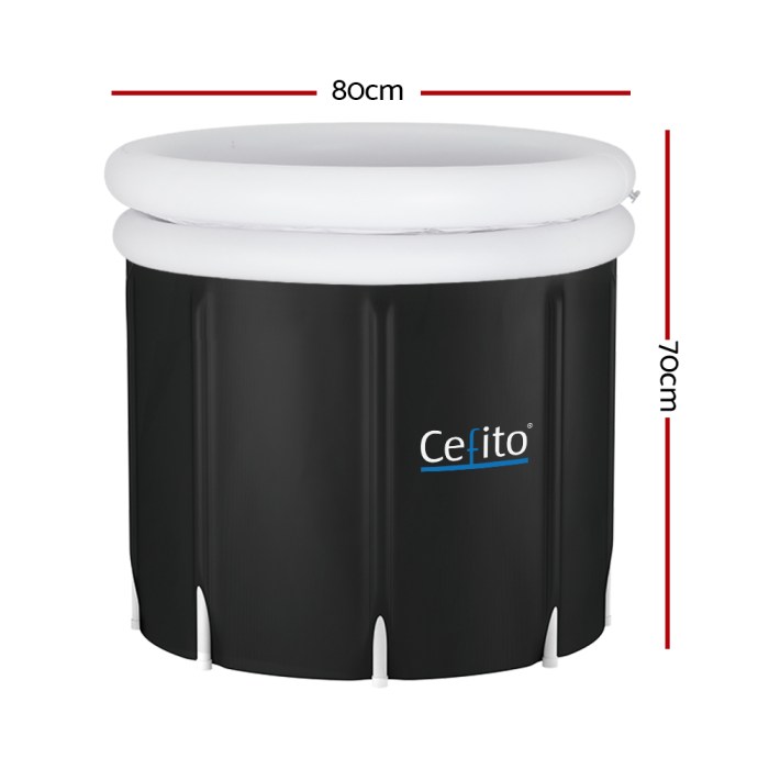 weisshorn portable ice bath tub 70x80cm inflatable folding bathtub spa massage weisshorn portable ice bath tub 70x80cm inflatable folding bathtub spa massage