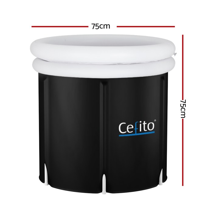 weisshorn portable ice bath tub 75x75cm inflatable folding bathtub spa massage weisshorn portable ice bath tub 75x75cm inflatable folding bathtub spa massage