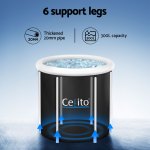 weisshorn portable ice bath tub 75x75cm inflatable folding bathtub spa massage