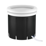 weisshorn portable ice bath tub 80x80cm inflatable folding bathtub spa massage
