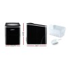 devanti portable ice cube maker machine 2l home bar benchtop easy quick black
