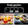 devanti portable ice cube maker machine 2l home bar benchtop easy quick black