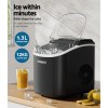 devanti portable ice maker machine ice cube tray 12kg bar countertop black devanti portable ice maker machine ice cube tray 12kg bar countertop black