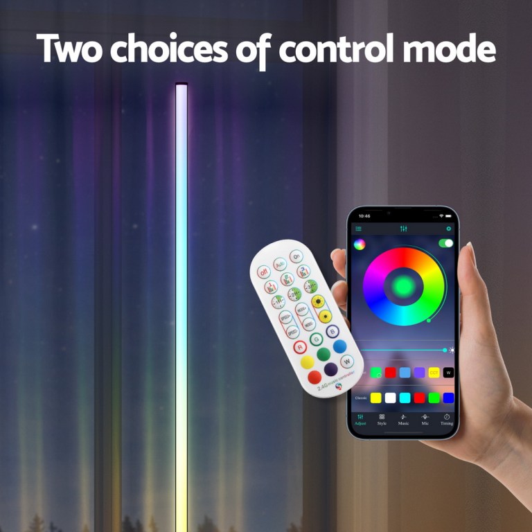 artiss rgb led floor lamp remote control corner light stand gaming room 150cm artiss rgb led floor lamp remote control corner light stand gaming room 150cm