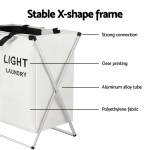 artiss laundry basket hamper large foldable washing clothes storage 2 sections artiss laundry basket hamper large foldable washing clothes storage 2 sections
