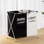 artiss laundry basket hamper large foldable washing clothes storage 2 sections artiss laundry basket hamper large foldable washing clothes storage 2 sections