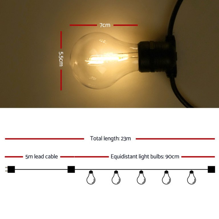 23m led festoon string lights outdoor christmas decorations wedding garden party 23m led festoon string lights outdoor christmas decorations wedding garden party