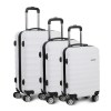 wanderlite 3set 20 24 28 inch luggage with tsa lock spinner case white wanderlite 3set 20 24 28 inch luggage with tsa lock spinner case white