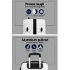 wanderlite 3set 20 24 28 inch luggage with tsa lock spinner case white wanderlite 3set 20 24 28 inch luggage with tsa lock spinner case white
