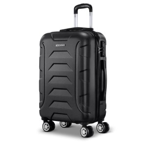wanderlite 20 inch luggage with zipper lock travel suitcase carry on hard shell luggage case black wanderlite 20 inch luggage with zipper lock travel suitcase carry on hard shell luggage case black