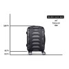 wanderlite 20 inch luggage with zipper lock travel suitcase carry on hard shell luggage case black wanderlite 20 inch luggage with zipper lock travel suitcase carry on hard shell luggage case black
