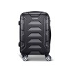 wanderlite 20 inch luggage with zipper lock travel suitcase carry on hard shell luggage case black wanderlite 20 inch luggage with zipper lock travel suitcase carry on hard shell luggage case black