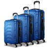 wanderlite 3set 20 24 28 inch luggage with tsa lock spinner case blue wanderlite 3set 20 24 28 inch luggage with tsa lock spinner case blue